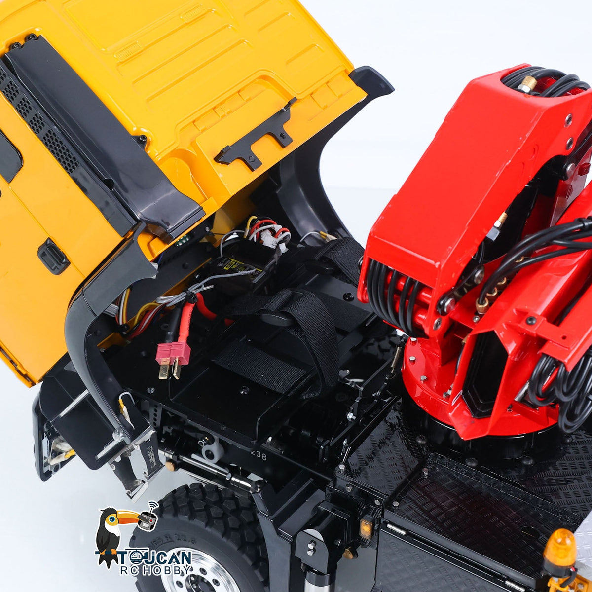TOUCAN RC HOBBY Big Discount! LESU 3363 1/14 8X8/6X6 Metal RC Hydraulic Crane Dumper Truck Axles Differential Locks 7CH Valve 6 Outriggers 3-speed Gearbox Light Sound for Adult