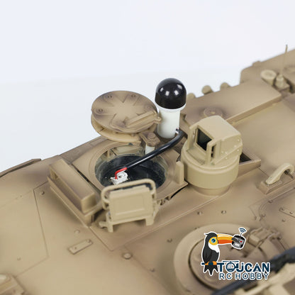 TD 1:16 RC Panzer Deutscher Leopard2A7 Fernbedienung Infrarot und BB Kampfpanzer Elektroauto Metallrad Elektropanzer Laufrückstoß