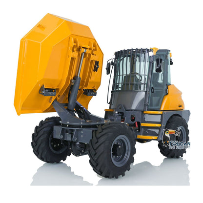 TOUCAN RC HOBBY LESU 1/14 Metal Painted RC Remote Controlled Hydraulic Articulated Dumpers AOUE 6MDX Ready To Run Motor ESC Light System