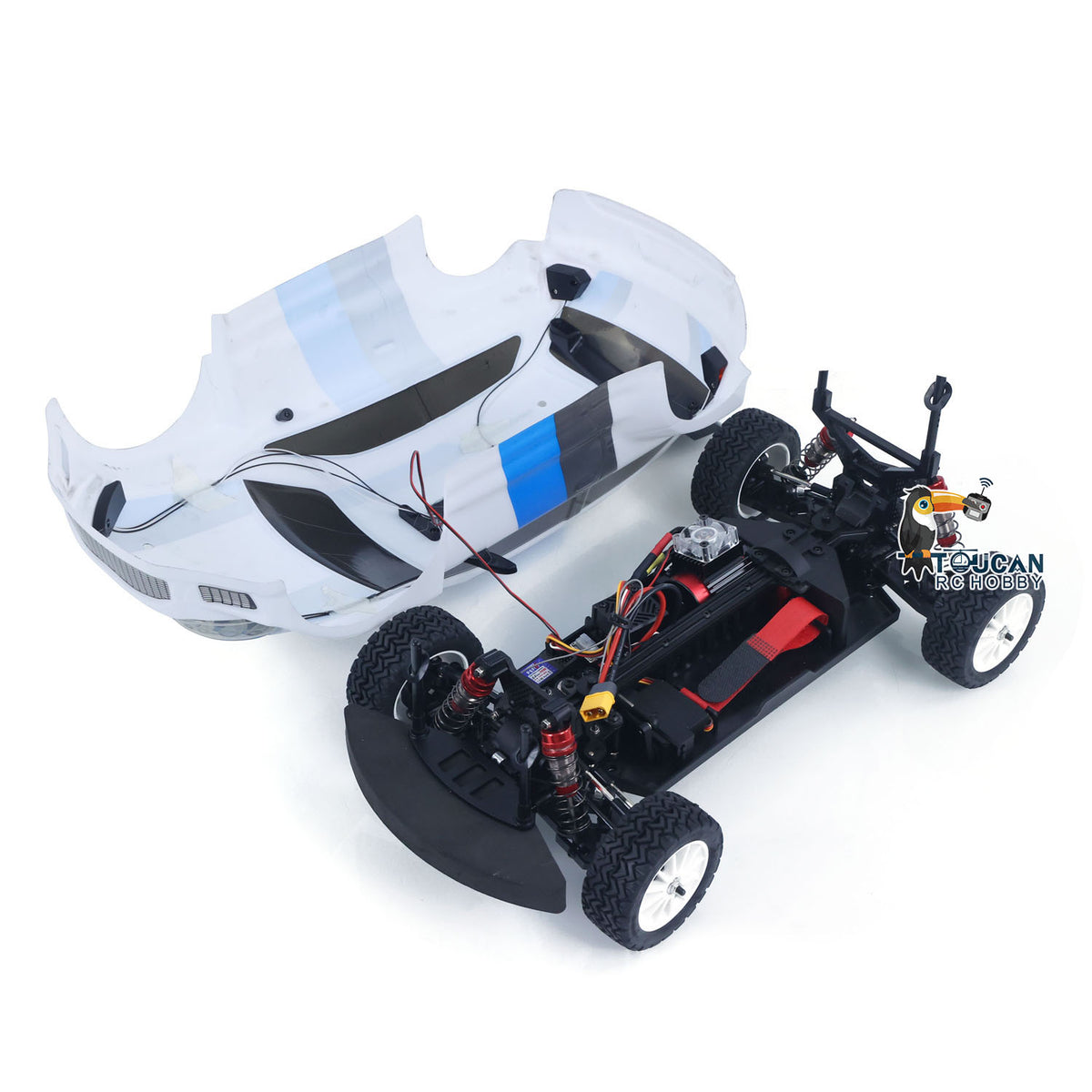 1004 1/10 70KM/H 4*4 Remote Control Rally Car RC Brushless Electric Racing Vehicle Hobbywing 60A ESC 3 Differentials Metal Gears