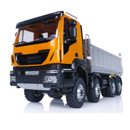 TOUCAN RC HOBBY LESU 1/14 Painted RTR RC Hydraulic Dump Truck 8X8 for Metal Chassis Lock Differential Steering Servo Charger ESC