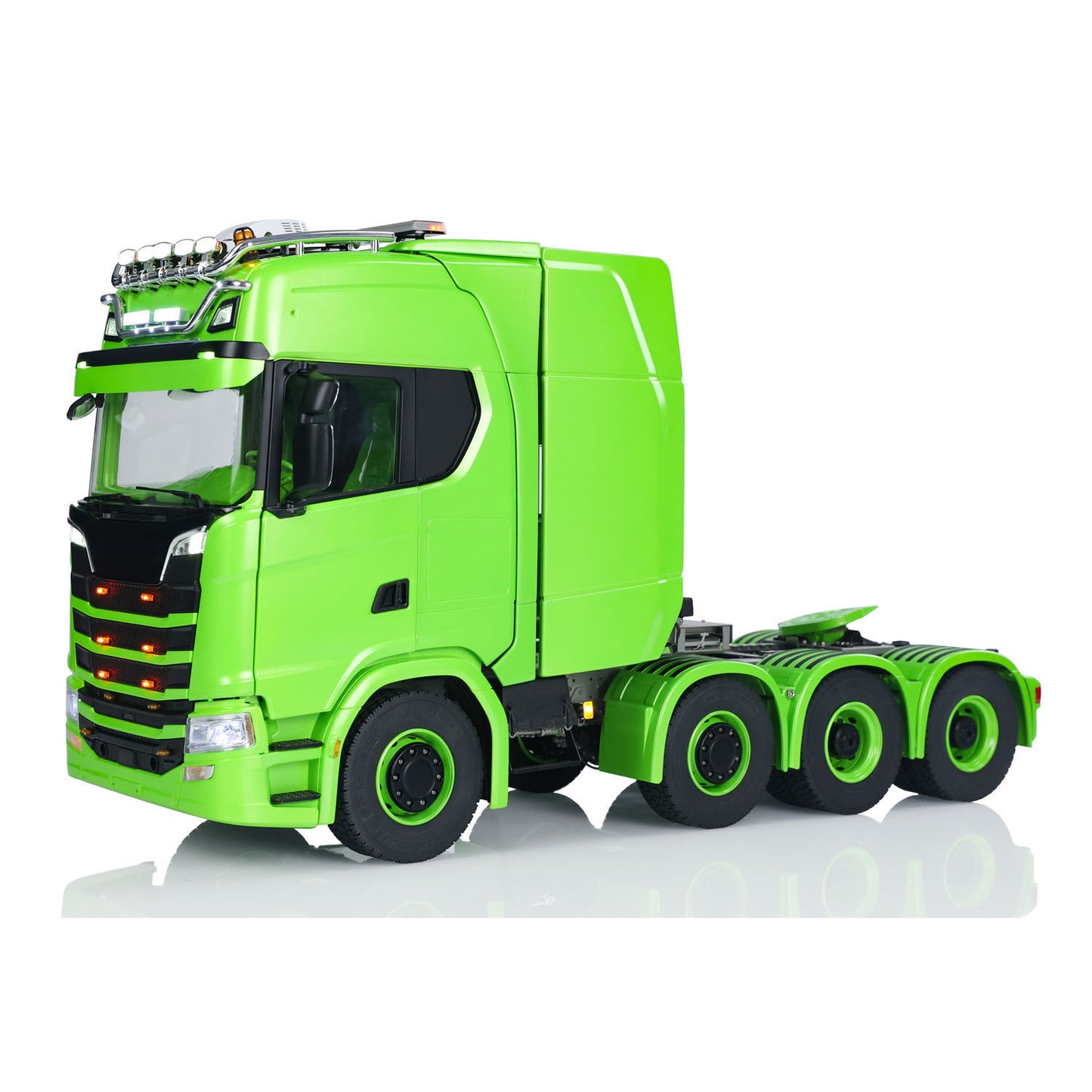 8x8 Metallchassis 1/14 RC Sattelzugmaschine 770S Funkfernsteuerung LKW ST8 Sender Batterie RTR Warnleuchten Scheinwerfer Magnetdach