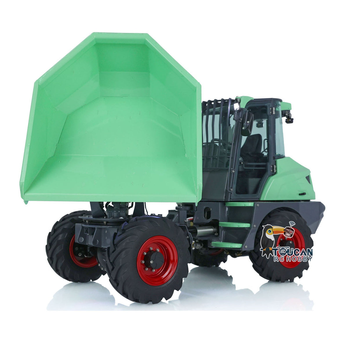 TOUCAN RC HOBBY LESU 1/14 Metal Painted RC Remote Controlled Hydraulic Articulated Dumpers AOUE 6MDX Ready To Run Motor ESC Light System
