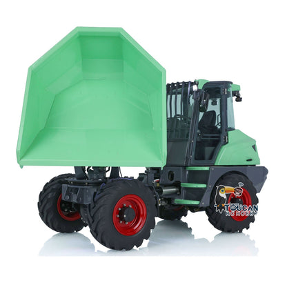TOUCAN RC HOBBY LESU 1/14 Metal Painted RC Remote Controlled Hydraulic Articulated Dumpers AOUE 6MDX Ready To Run Motor ESC Light System