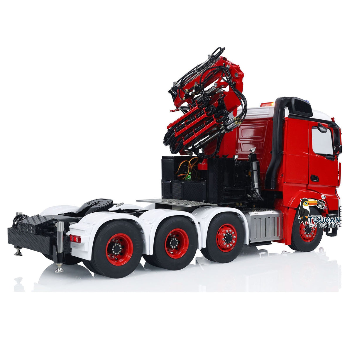 TOUCAN RC HOBBY  8x8 1/14 RC Hydraulic Crane Tractor Truck Fly Jib Remote Control Cars Model