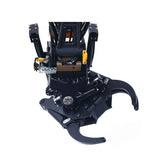 SFROG Metal Narrow Bucket/Ripper /3CH Valve Hydraulic Wrist Upgraded Parts for 1/14 RC Hydraulic Excavator Construction Machine