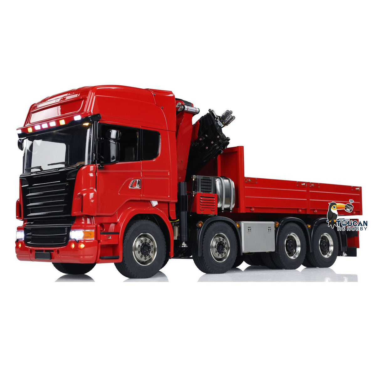 TOUCAN RC HOBBY 1/14 Hydraulic RC Crane Tractor Truck 8x8 Electric Car Quick Attached Bucket Standard Wheel Reduction Axle Three-speed Gearbo