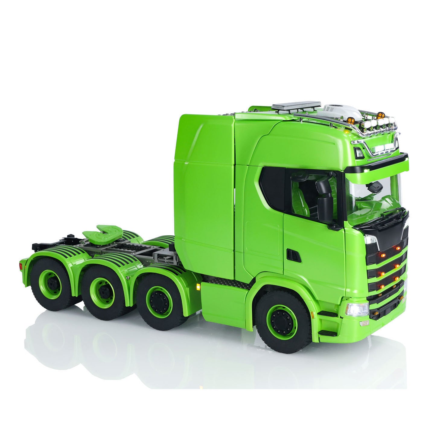 8x8 Metallchassis 1/14 RC Sattelzugmaschine 770S Funkfernsteuerung LKW ST8 Sender Batterie RTR Warnleuchten Scheinwerfer Magnetdach