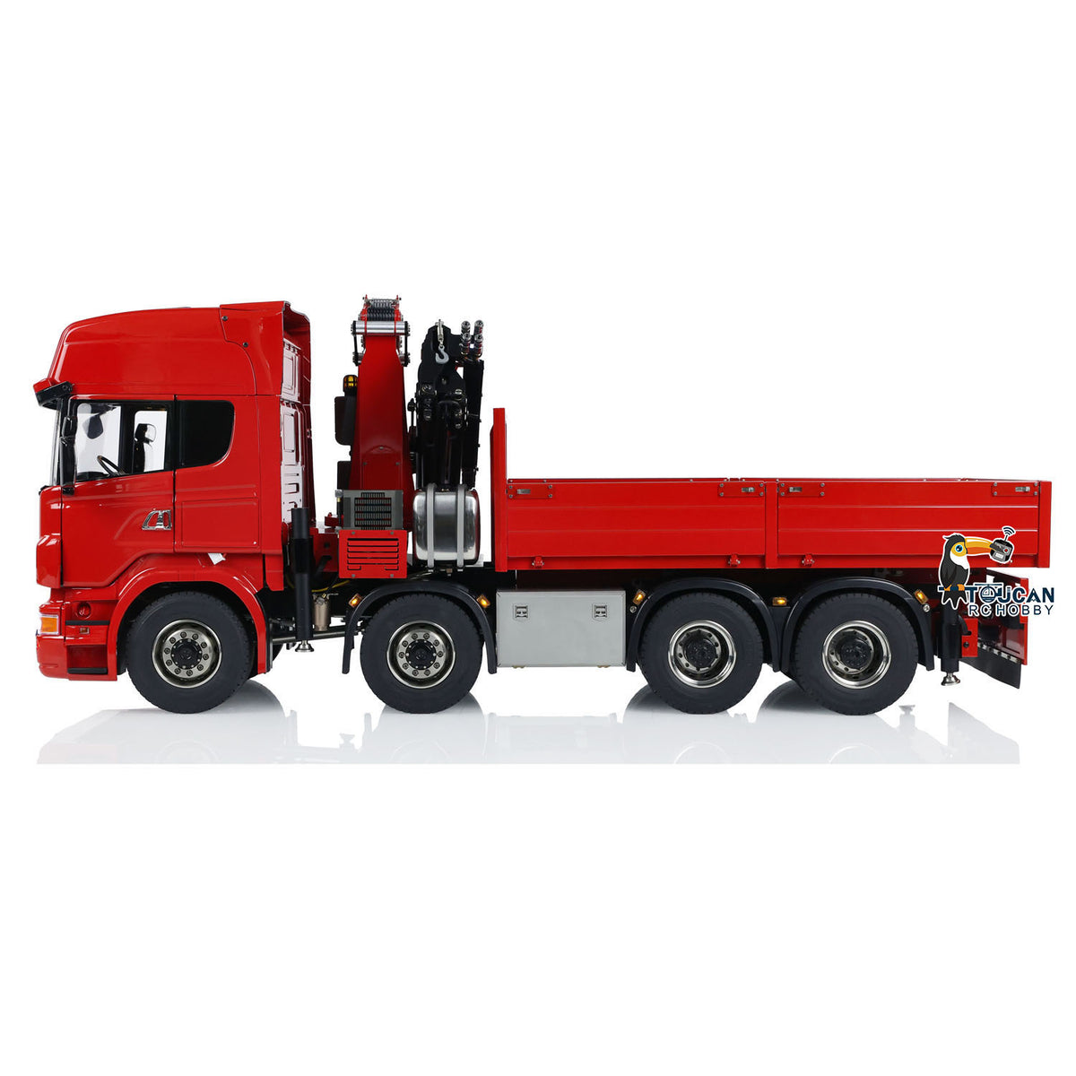 TOUCAN RC HOBBY 1/14 Hydraulic RC Crane Tractor Truck 8x8 Electric Car Quick Attached Bucket Standard Wheel Reduction Axle Three-speed Gearbo