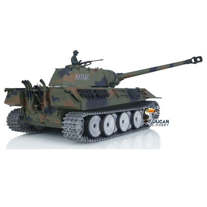 Henglong 1/16 TK7.0 Profession German Panther RTR RC Tank 3819 IR BB 360 Degrees Turret Smoke Metal Tracks Sprockets Idlers Road Wheels Gearbox
