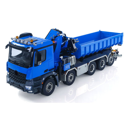 Toucanhobby 1/14 10*10 Metal RC Hydraulic Roll 0n Off Dumper 3 Speed Transmission Rear Axle Steering 9-way Reversing Valve Model