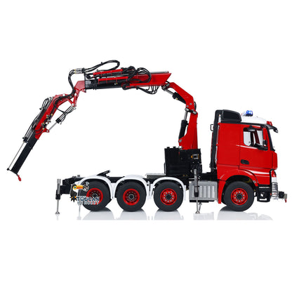 TOUCAN Lackierter 1/14 RC Hydraulikkran-LKW 8x8 Schwermetall-Chassis RTR Funksteuerung Traktor Auto Modell Fly Jib