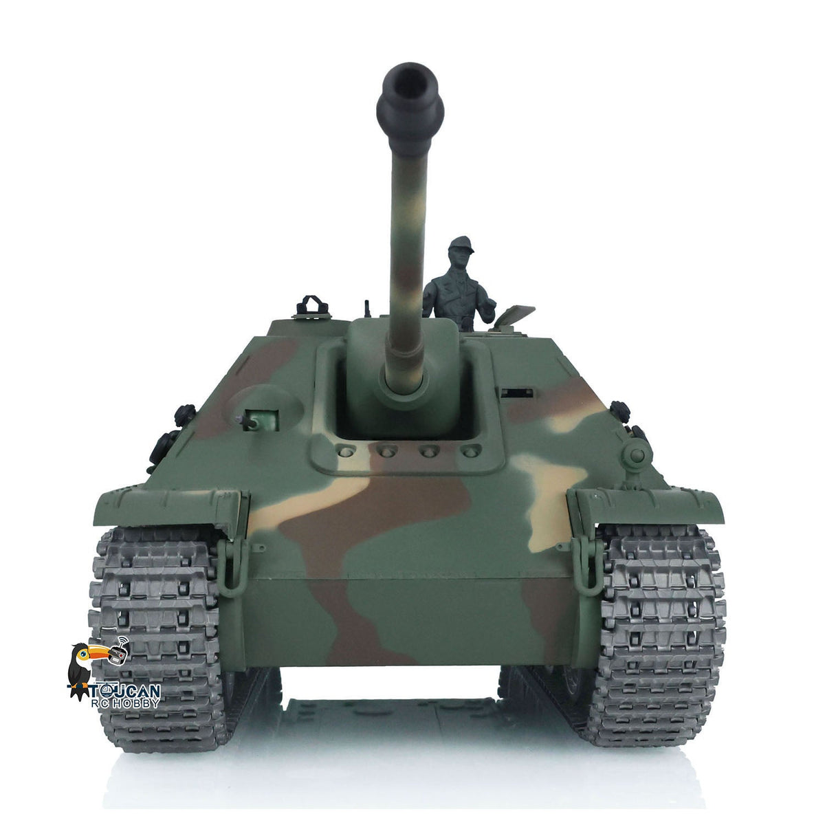 Henglong 1/16 TK7.0 Profession German Jadpanther RTR RC Tank 3869 FPV Smoke Infrared Combat BB Unit Metal Sprockets Idlers Road Wheels Tracks