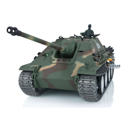 Henglong 1/16 TK7.0 3869 German Jadpanther RTR RC Tank IR BB Smoke Unit Lights 2 Sounds Metal Sprockets Idlers Road Wheels Tracks Gearbox Barrel