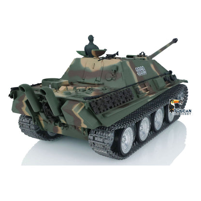Henglong 1/16 TK7.0 Profession German Jadpanther RTR RC Tank 3869 FPV Smoke Infrared Combat BB Unit Metal Sprockets Idlers Road Wheels Tracks