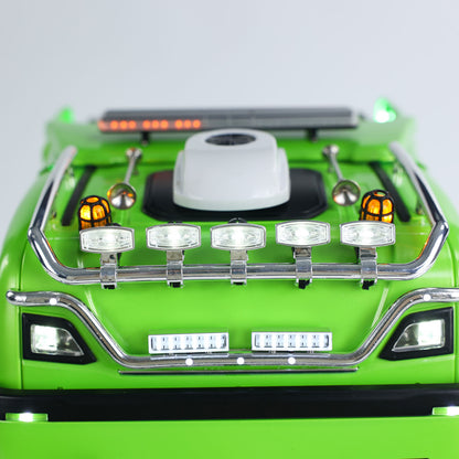 8x8 Metallchassis 1/14 RC Sattelzugmaschine 770S Funkfernsteuerung LKW ST8 Sender Batterie RTR Warnleuchten Scheinwerfer Magnetdach