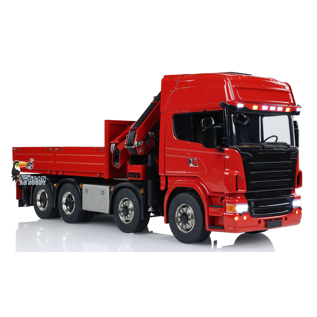TOUCAN RC HOBBY 1/14 Hydraulic RC Crane Tractor Truck 8x8 Electric Car Quick Attached Bucket Standard Wheel Reduction Axle Three-speed Gearbo