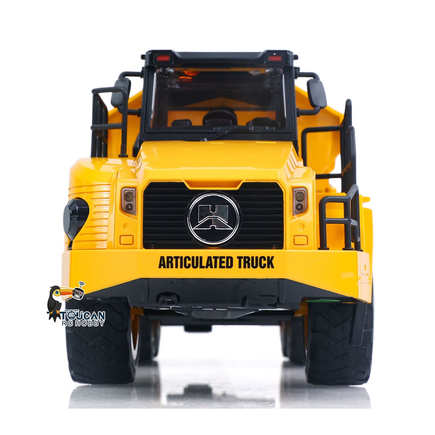 HUINA 1/16 Half Metal Electric Remote Control Dump Truck 553 RC Construction Vehicle Tipper Lights Sounds Effect RTR Model
