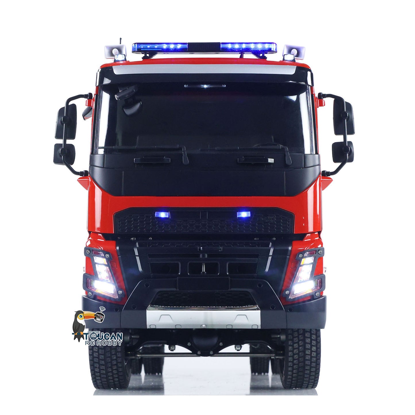 1/14 RTR Elektro-Modellauto 4X4 Metallachsen Getriebe Fernbedienung Feuerwehrfahrzeug BZ Flysky i6S Radio 2Speed Licht Sound