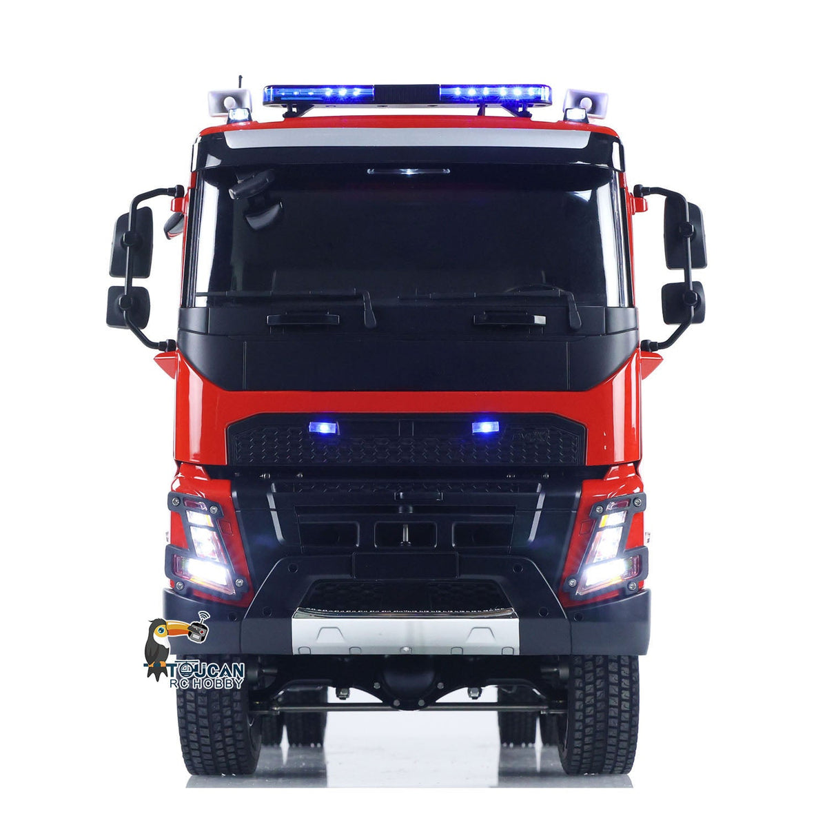 1/14 RTR Elektro-Modellauto 4X4 Metallachsen Getriebe Fernbedienung Feuerwehrfahrzeug BZ Flysky i6S Radio 2Speed Licht Sound