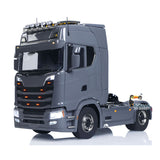Metal Chassis Fifth Wheel 4X4 1/14 3Speed Radio Control Tractor Truck 770S Axle Locks Brushed ESC Motor Light System No Battery