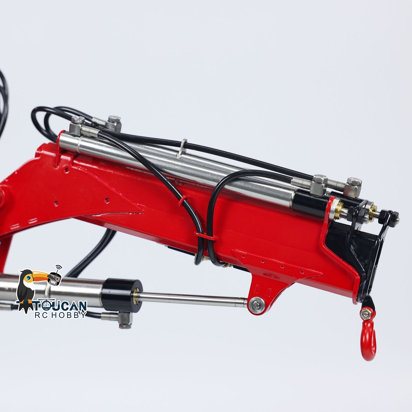 TOUCAN Lackierter 1/14 RC Hydraulikkran-LKW 8x8 Schwermetall-Chassis RTR Funksteuerung Traktor Auto Modell Fly Jib