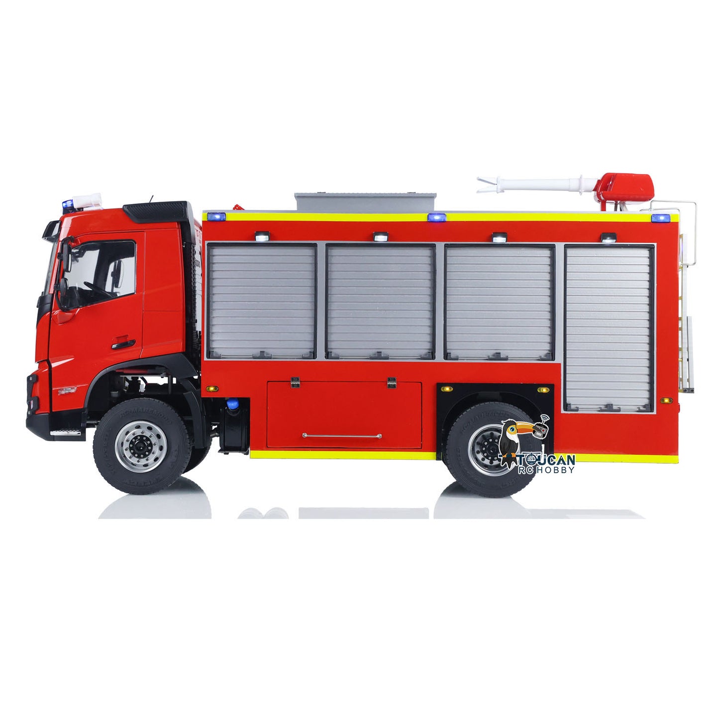 1/14 RTR Elektro-Modellauto 4X4 Metallachsen Getriebe Fernbedienung Feuerwehrfahrzeug BZ Flysky i6S Radio 2Speed Licht Sound
