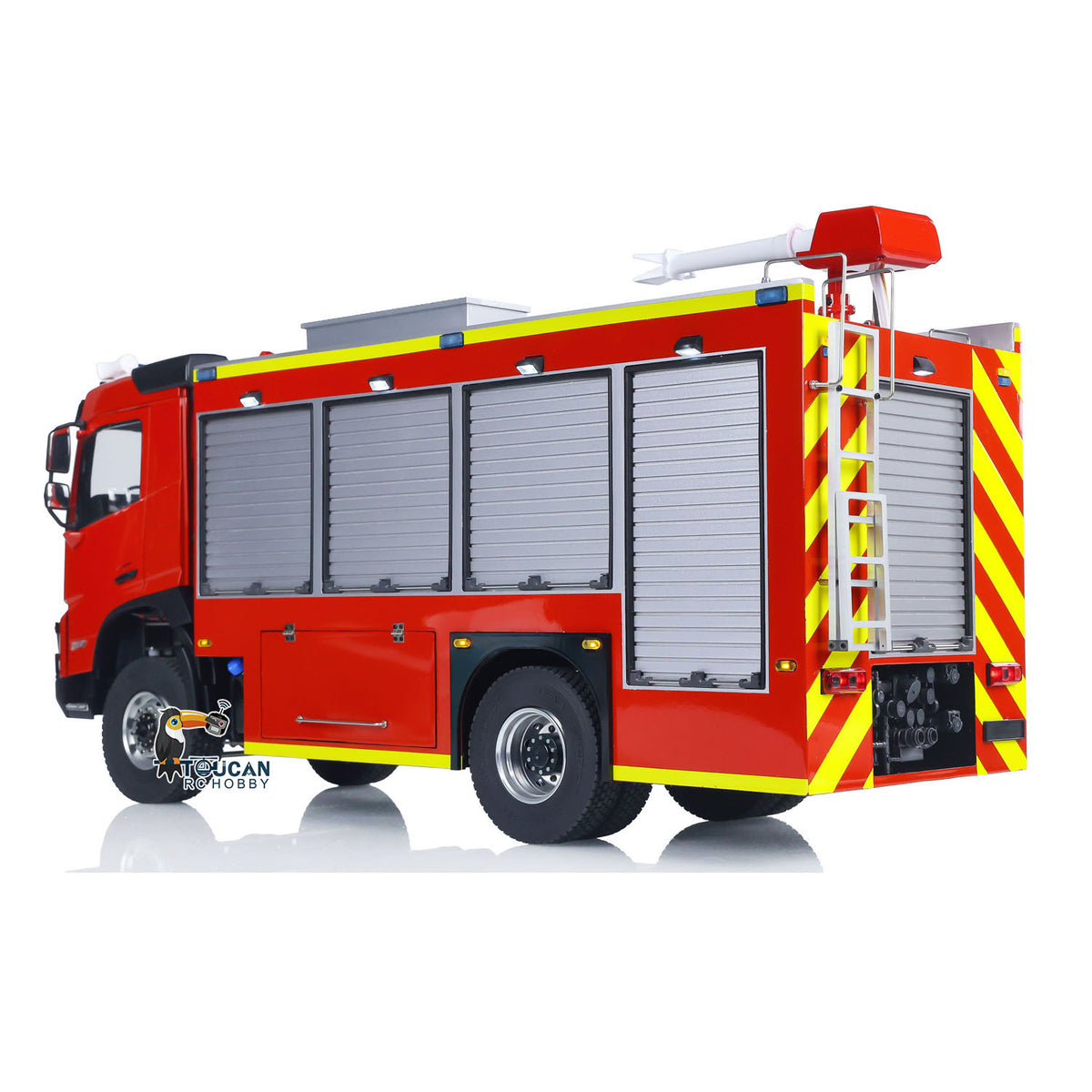 TOUCAN RC HOBBY 1/14 RTR Electric Model Car 4X4 Metal Axles Gearbox Remote Control Fire Fighting Vehicle BZ Flysky i6S Radio 2Speed Light Sound