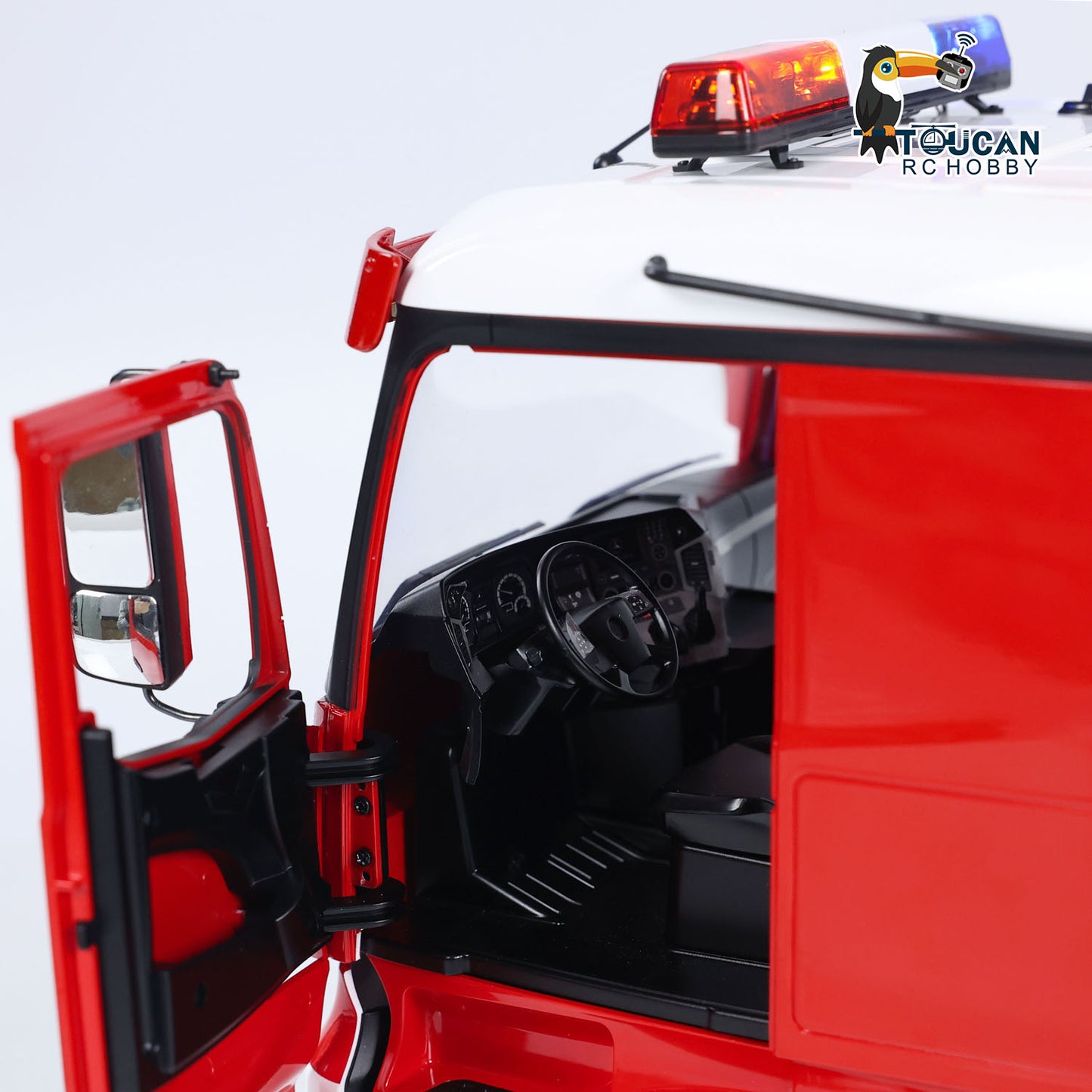TOUCAN Lackierter 1/14 RC Hydraulikkran-LKW 8x8 Schwermetall-Chassis RTR Funksteuerung Traktor Auto Modell Fly Jib