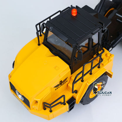 HUINA 1/16 Half Metal Electric Remote Control Dump Truck 553 RC Construction Vehicle Tipper Lights Sounds Effect RTR Model