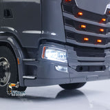 Metal Chassis Fifth Wheel 4X4 1/14 3Speed Radio Control Tractor Truck 770S Axle Locks Brushed ESC Motor Light System No Battery