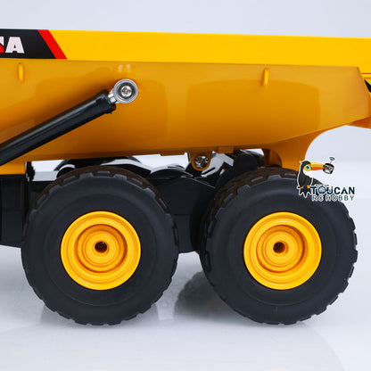 HUINA 1/16 Half Metal Electric Remote Control Dump Truck 553 RC Construction Vehicle Tipper Lights Sounds Effect RTR Model