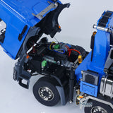 Toucanhobby 10x10 1/14 Metal RC Hydraulic Roll on Roll off Dumper Construction Vehicle 9-Way Reversing Valve Rear Axle Lifting for Hobbyists