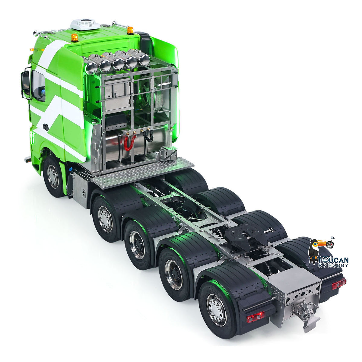 In Stock TOUCAN RC HOBBY Unitru-01 3363 1/14 RC Tractor Truck Remote Control Lorry Car 10*10 Metal Chassis Smoke ST8 Radio Differential Lock RTR Light
