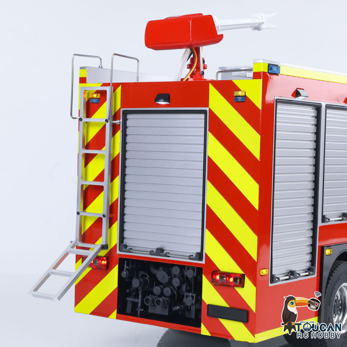 TOUCAN RC HOBBY 1/14 RTR Electric Model Car 4X4 Metal Axles Gearbox Remote Control Fire Fighting Vehicle BZ Flysky i6S Radio 2Speed Light Sound