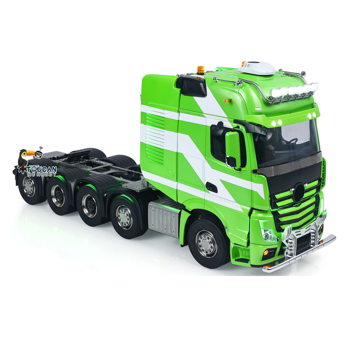 In Stock TOUCAN RC HOBBY Unitru-01 3363 1/14 RC Tractor Truck Remote Control Lorry Car 10*10 Metal Chassis Smoke ST8 Radio Differential Lock RTR Light