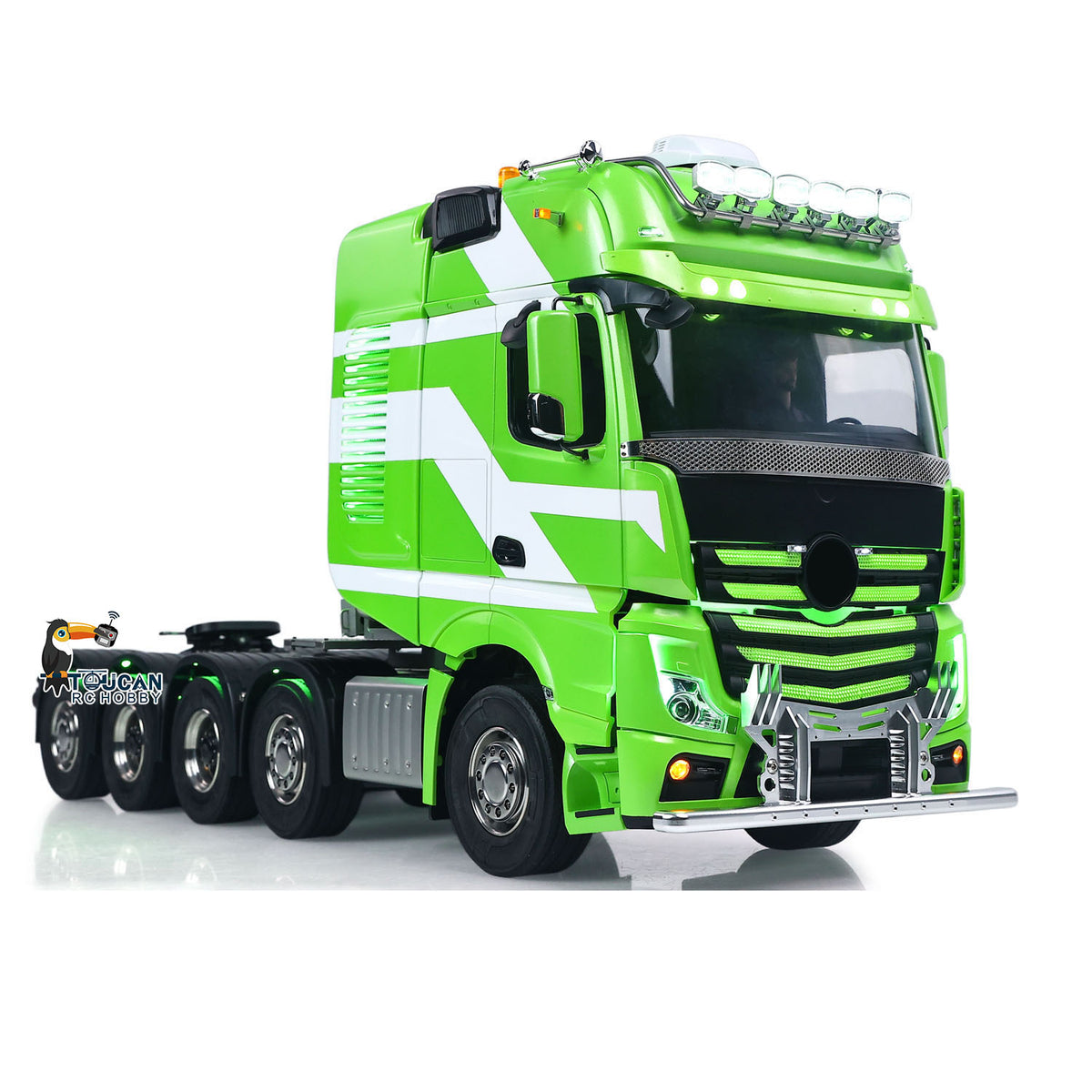 In Stock TOUCAN RC HOBBY Unitru-01 3363 1/14 RC Tractor Truck Remote Control Lorry Car 10*10 Metal Chassis Smoke ST8 Radio Differential Lock RTR Light