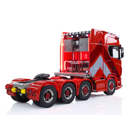 1/14 RC Sattelzugmaschine 770S 8x8 Metallchassis Fernbedienung LKW Sperrdifferential 3-Gang-Kabinenfederung Raucher ST8 Batterie