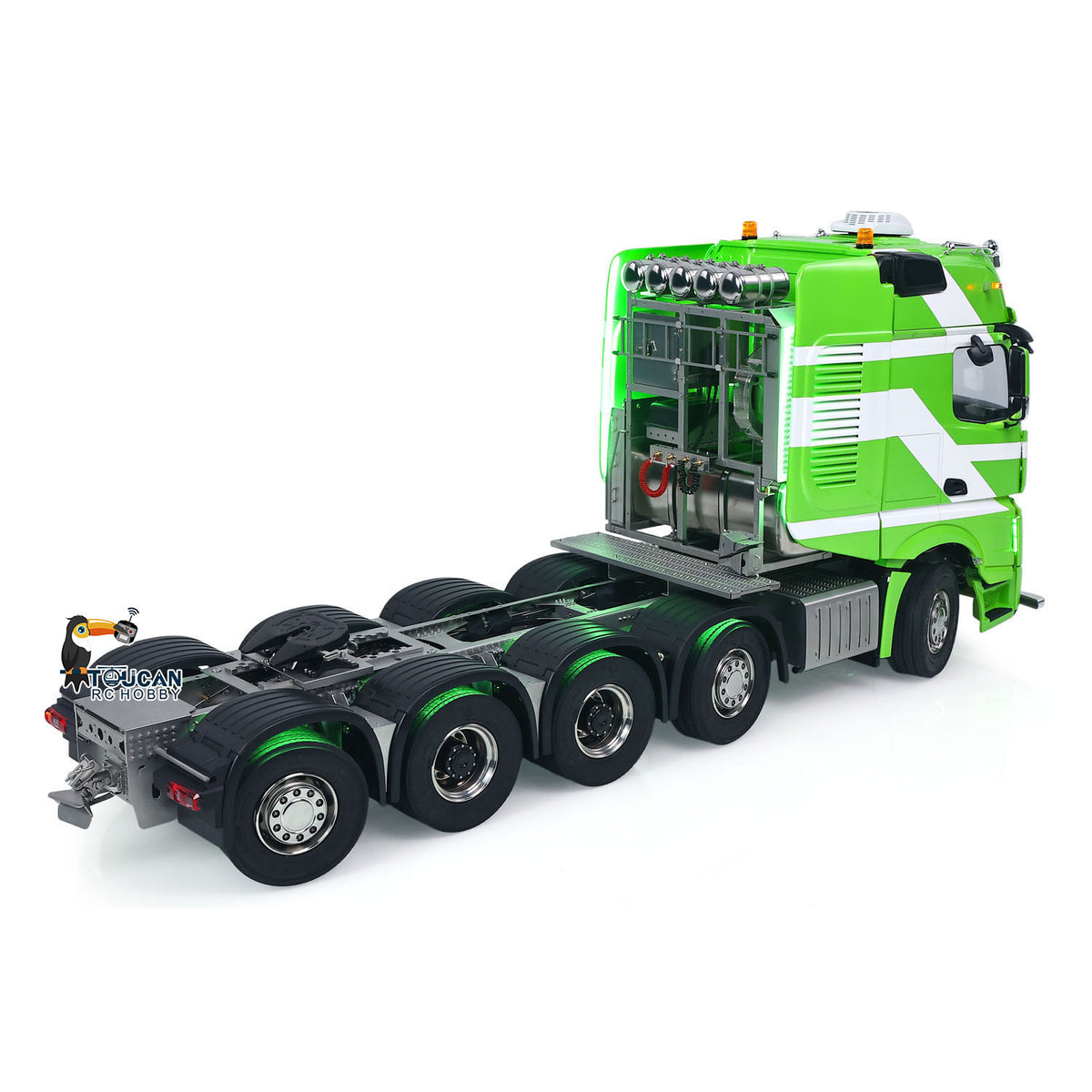 In Stock TOUCAN RC HOBBY Unitru-01 3363 1/14 RC Tractor Truck Remote Control Lorry Car 10*10 Metal Chassis Smoke ST8 Radio Differential Lock RTR Light