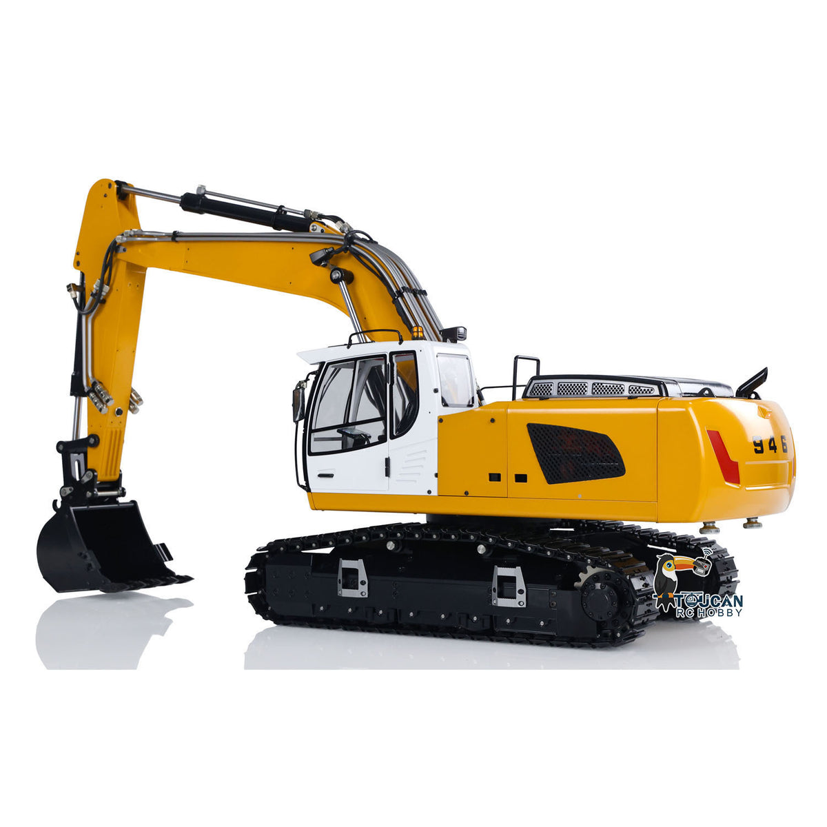 TOUCAN RC HOBBY MTM 946 Metal 1/14 RC Hydraulic Excavator Remote Control Engineering Vehicle 5CH Directional Valve for Indoor Play
