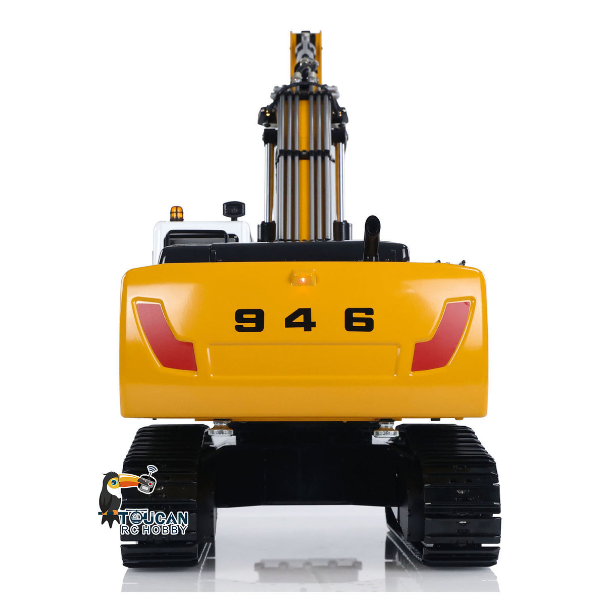 TOUCAN RC HOBBY MTM 946 1/14 RC Hydraulic Excavator Engineering Vehicle Metal Bucket Ripper T12D Remote Controller 5-way Valves for Model Enthusiasts
