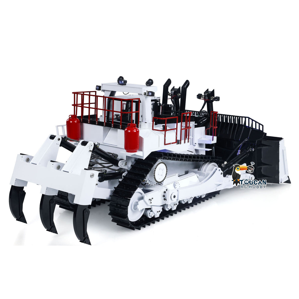 BSM-1-14-BA 1/14 Scale Heavy Duty Metal Hydraulic Bulldozer Complete Set w/PL18EV & Smoking Unit