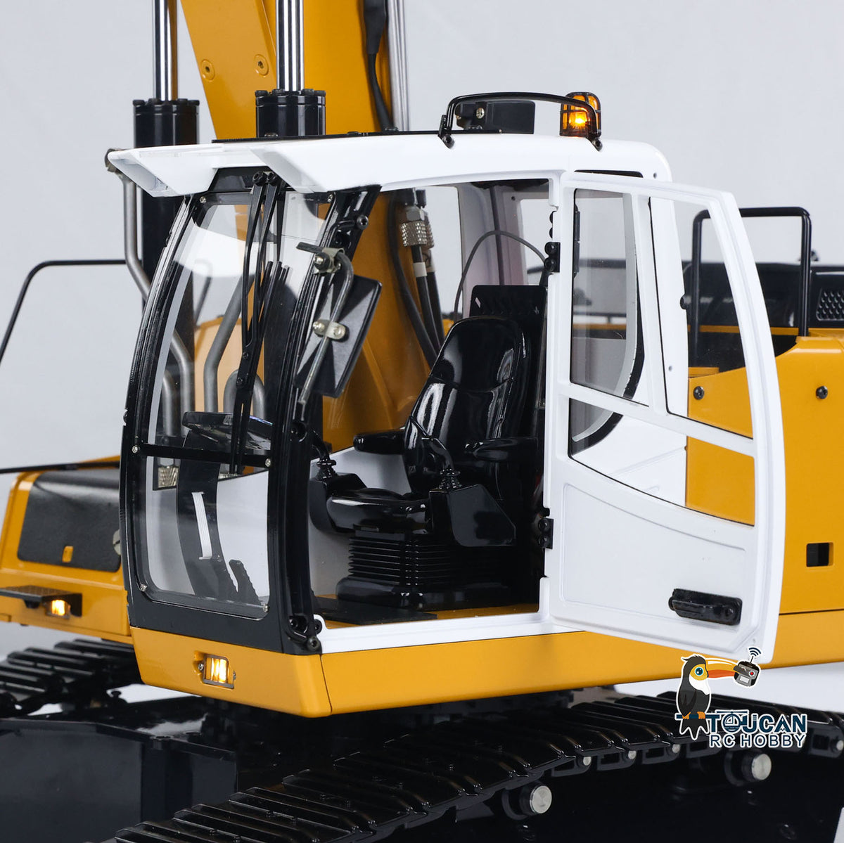 MTM-BA-EC380-3 1/14 Metal RC Hydraulic Excavator with 3-Piece Boom Hydraulic Grab Ripper & 2 Buckets PNP No Sound Light