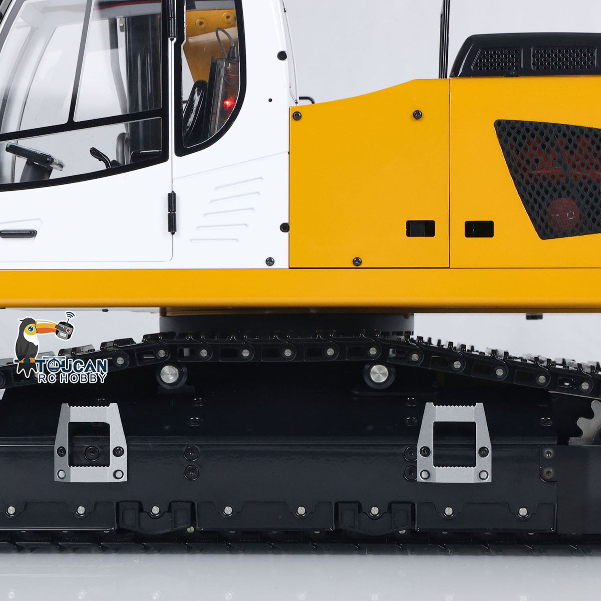 MTM-BA-EC380-3 Ready to Operate 1/14 Metal Hydraulic Crawler Excavator w/Hydraulic Grab & Multi-Attachments Battery Excluded