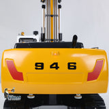 Remote Control Model Cars 1/14 946 9CH Tracked Metal RC Hydraulic Excavator Grab Bucket Ripper Light
