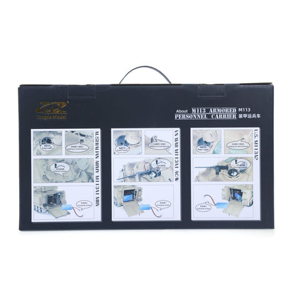 TOUCAN RC HOBBY TD 1/16 RC Military Tank M2412-A M113A1 MRV 320 Turret Rotary Barrel Recoil Elevation Infrared Driving Wheel Idlers Gearbox
