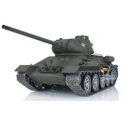 Henglong 1/16 TK7.0 Soviet Union T34-85 3909 RTR RC Tank BB IR Barrel Recoil 360 Degrees Turret Metal Tracks Sprockets Idlers Road Wheels