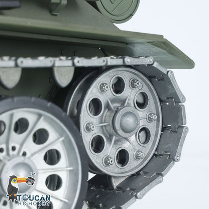 2,4 GHz Henglong 1/16 TK7.0 Kunststoff Sowjetischer T34-85 Ready To Run Ferngesteuerter Panzer 3909 360 Turmketten Kettenräder Leiträder