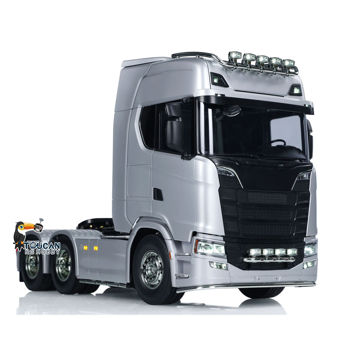 TMY-56373 1/14 Scale 6x4 RC Semi Truck w/3-Speed Transmission Light Sound ST8 Receiver Battery Charger