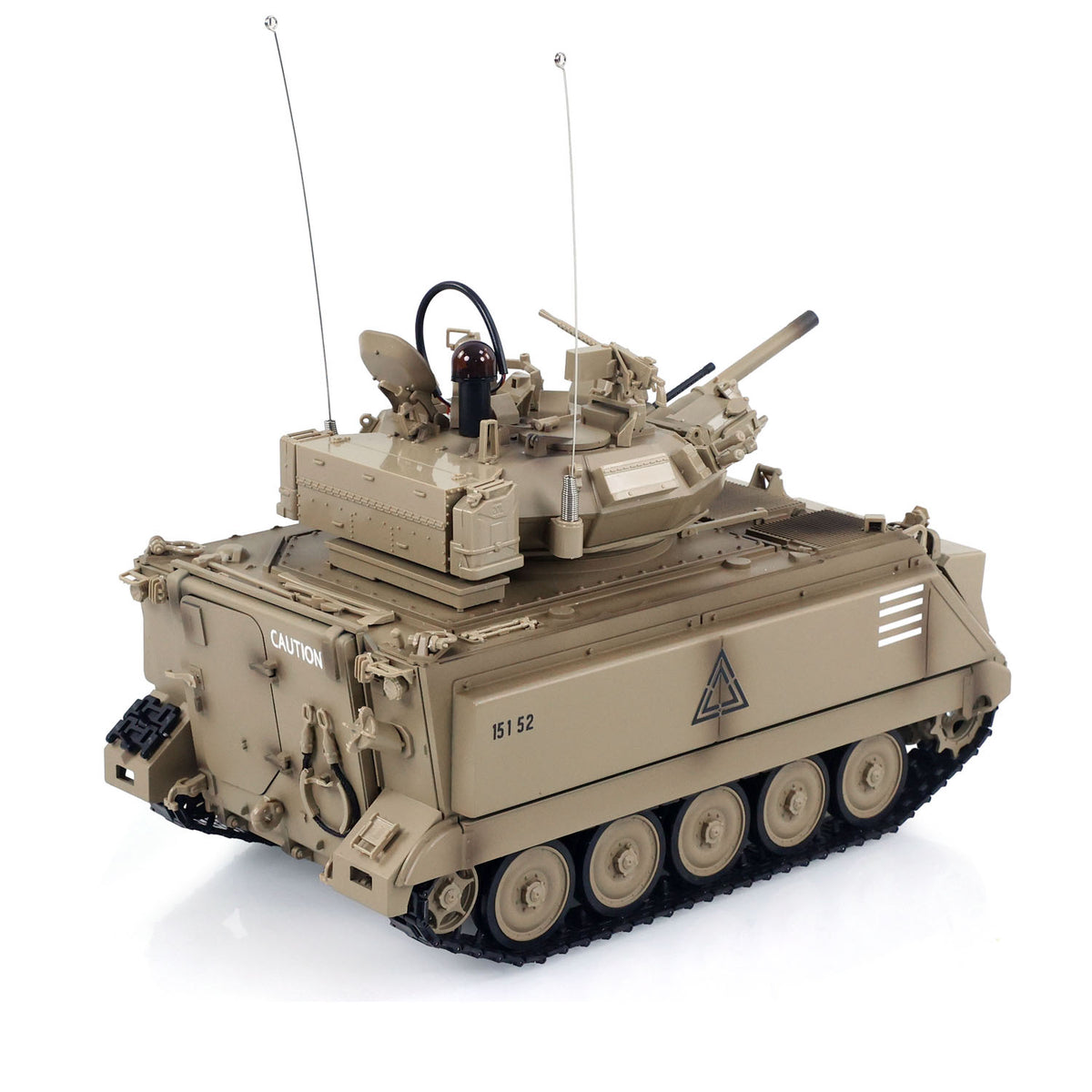TOUCAN RC HOBBY TD 1/16 RC Military Tank M2412-A M113A1 MRV 320 Turret Rotary Barrel Recoil Elevation Infrared Driving Wheel Idlers Gearbox